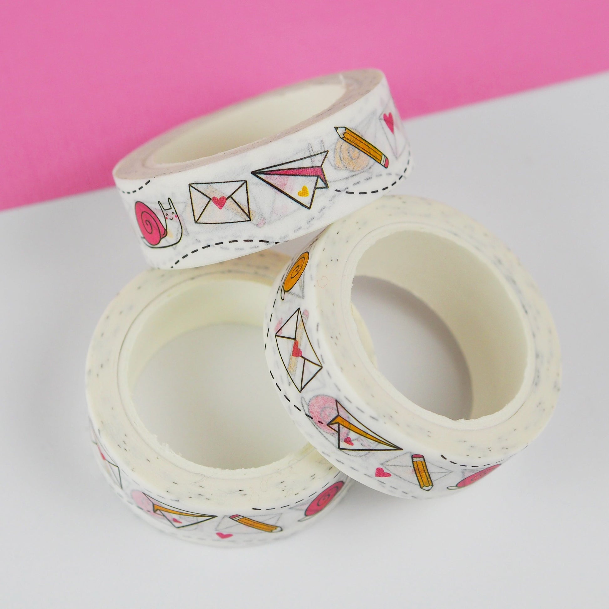 Nutmeg and Arlo Snail Mail Washi Tape 15mm x 10m - Paper Dream
