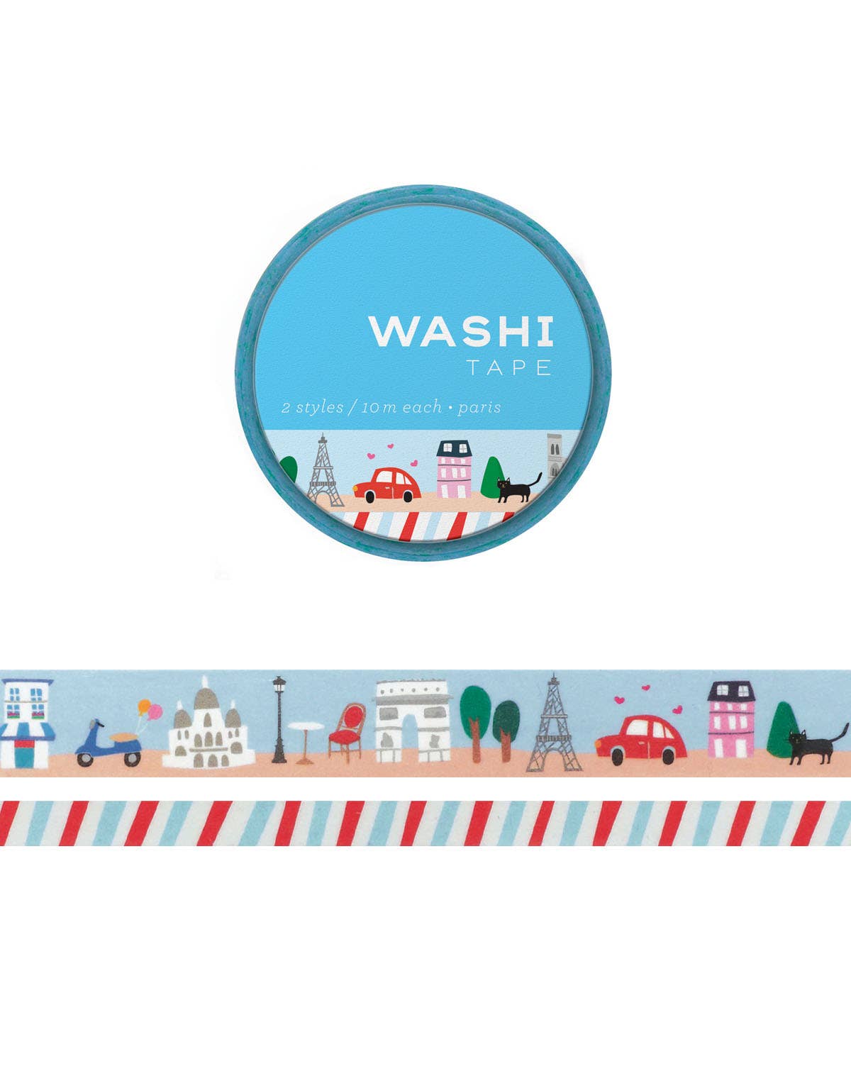 Girl of All Work Paris Washi Tape Set 6mm & 15mm x 10m - Paper Dream