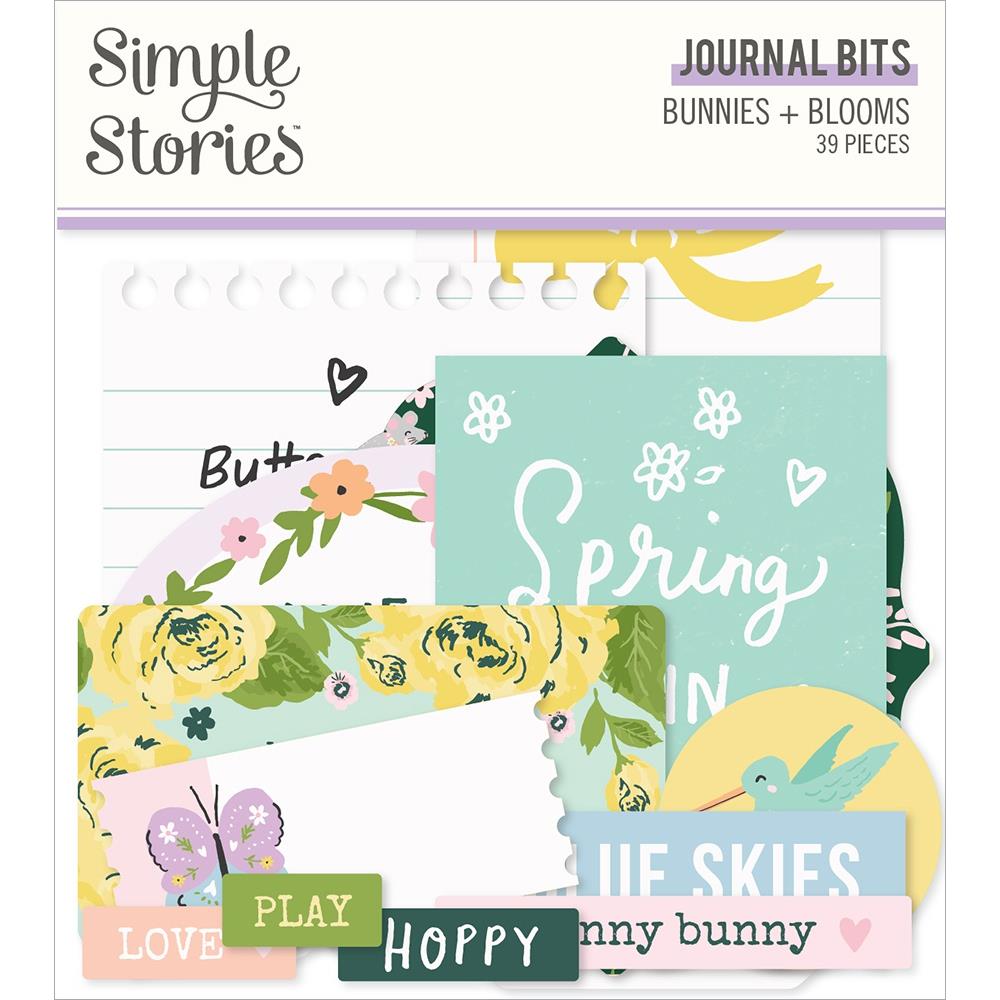 Simple Stories Bunnies & Blooms Journal Die-Cut Bits & Pieces - Paper Dream