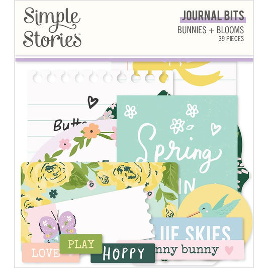 Simple Stories Bunnies & Blooms Journal Die-Cut Bits & Pieces - Paper Dream