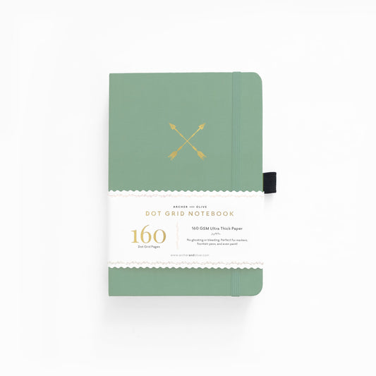 Archer and Olive Twin Arrows dot grid notebook bullet journal 160 pages a5 - Paper Dream