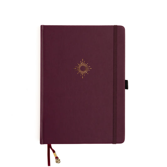 A5 North Star Vegan Leather 192 Pages Dot Grid Notebook Paper Dream