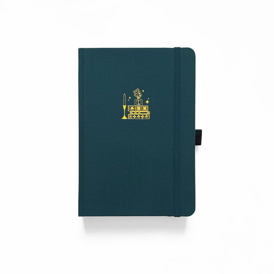 Archer and Olive A5 Stack of Books 192 Pages Dot Grid Notebook - Front Cover with Sleeve - Paper Dream