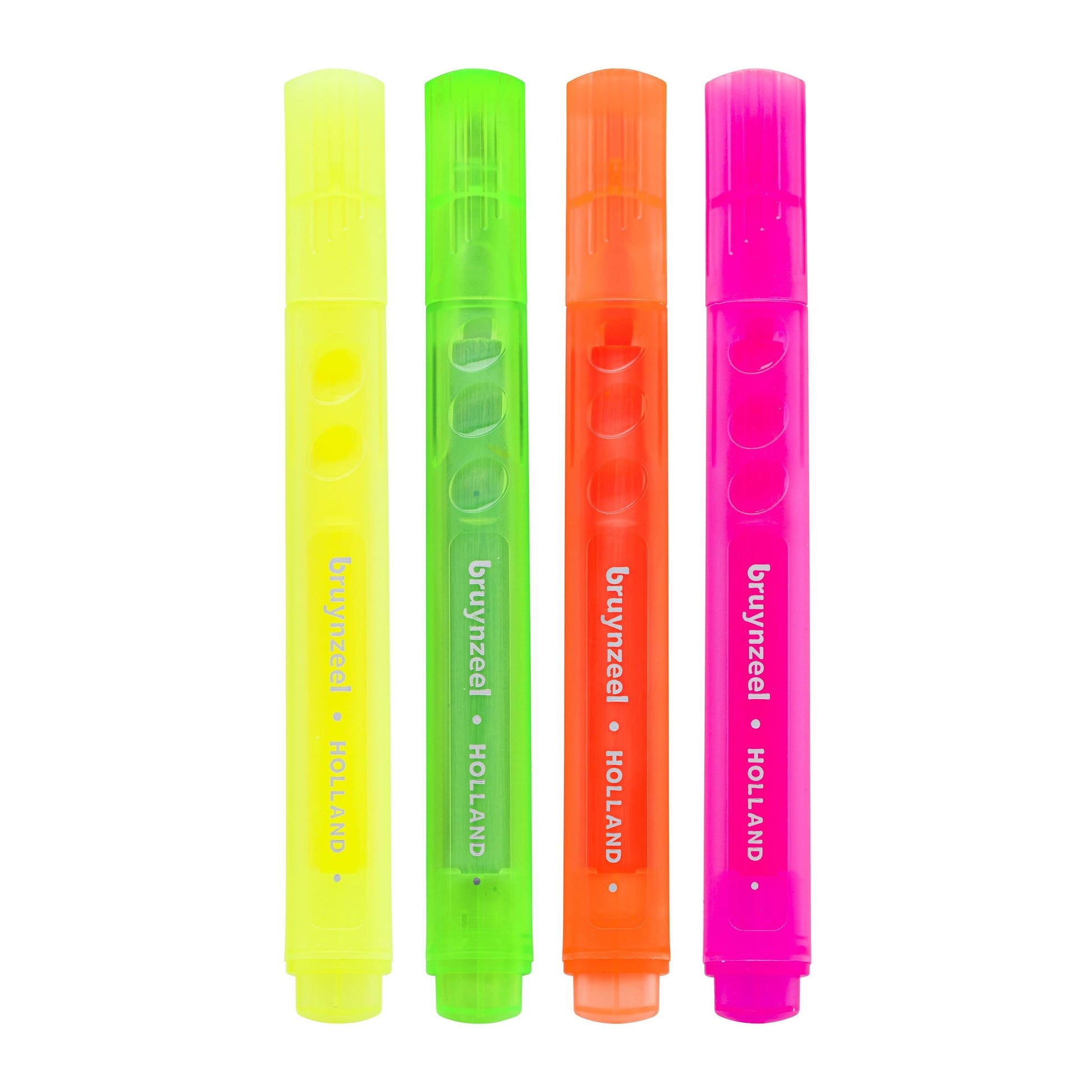 Bruynzeel College Neon Highlighter Pens 4 pack colours - Paper Dream