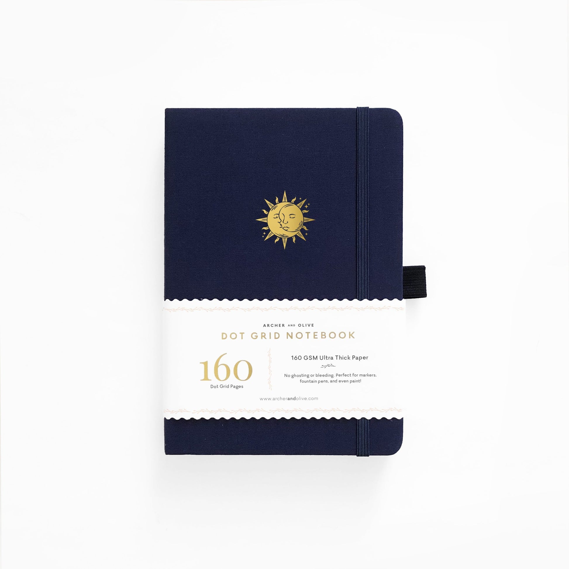 Archer and Olive A5 Autumnal Equinox 160 Pages Dot Grid Notebook - Front Cover with Sleeve - Paper Dream