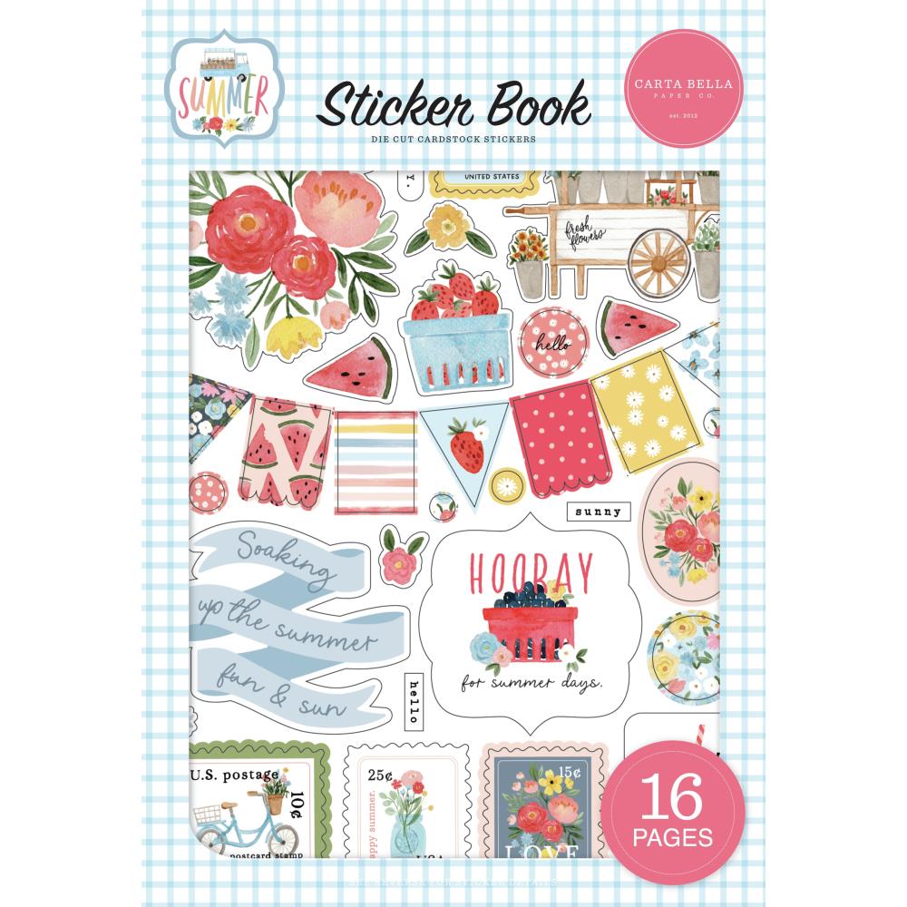 Carta Bella Summer Cardstock Sticker Book - Paper Dream