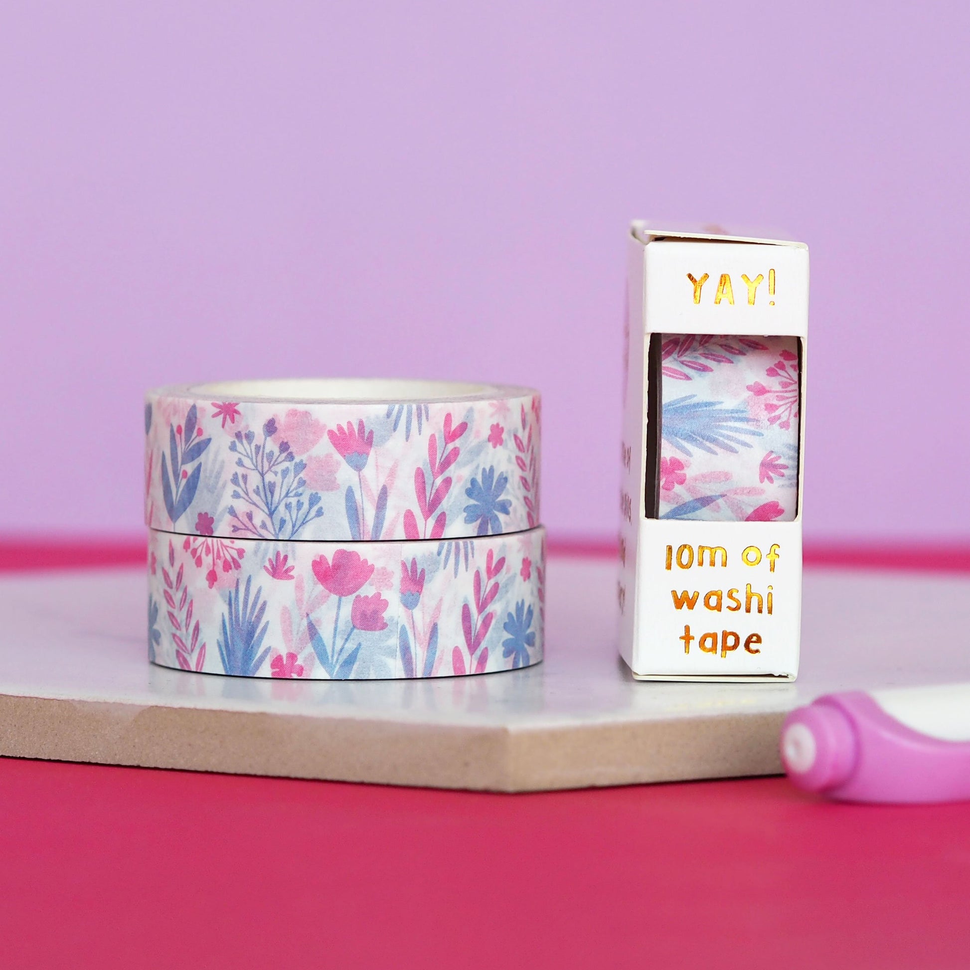 Nutmeg and Arlo Flower Garden Washi Tape 15mm x 10m - Paper Dream