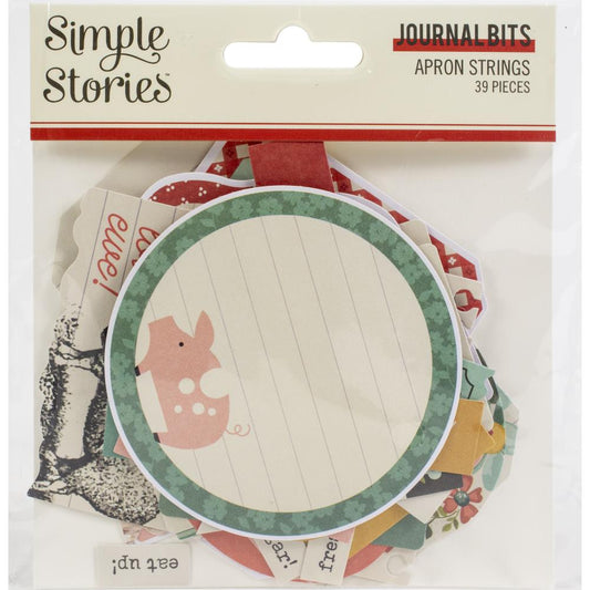 Simple Stories Apron Strings Journal Die-Cut Bits & Pieces - Paper Dream