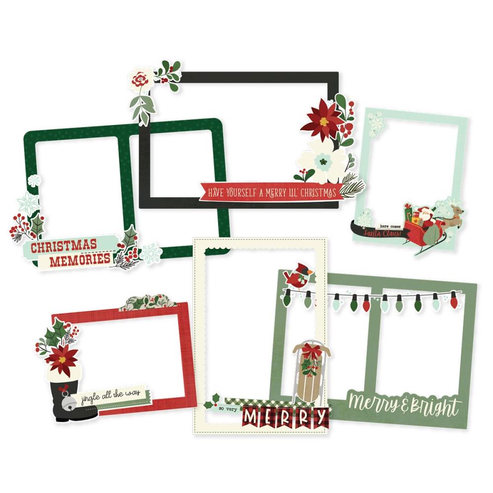Simple Stories Jingle All The Way Chipboard Frames Content - Paper Dream