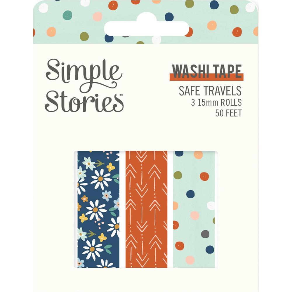 Simple Stories Safe Travels Washi Tape Set of Three - Paper Dream