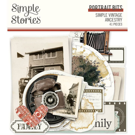 Simple Stories Simple Vintage Ancestry Die-Cut Bits & Pieces - Paper Dream