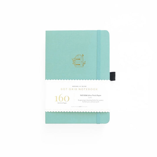 Archer and Olive A5 Garden Door 160 Pages Dot Grid Notebook - Front Cover with Sleeve - Paper Dream